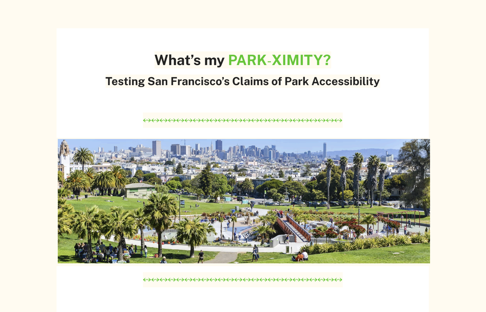 Park-ximity report preview